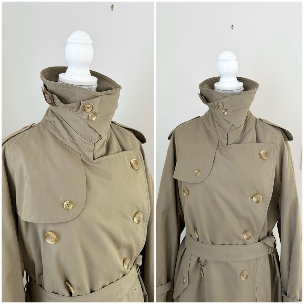 ✨Vintage 80s Burberrys Trench Coat – Iconic Nova Check – XL✨ - Picture 8 of 16